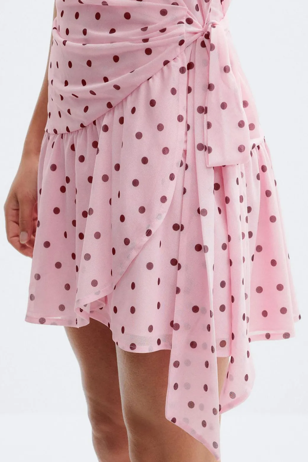 Sheer wrap dress