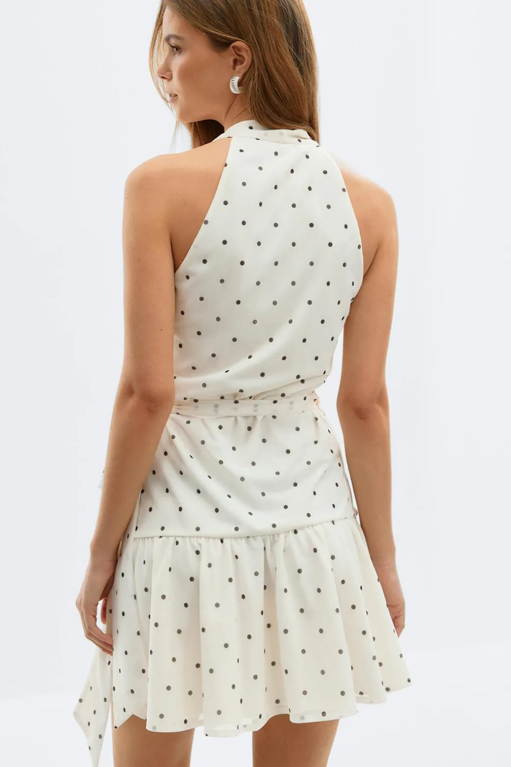 Sheer wrap dress