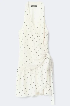 Sheer wrap dress