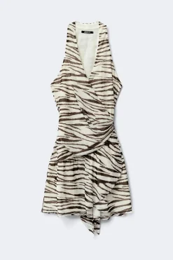 Sheer wrap dress