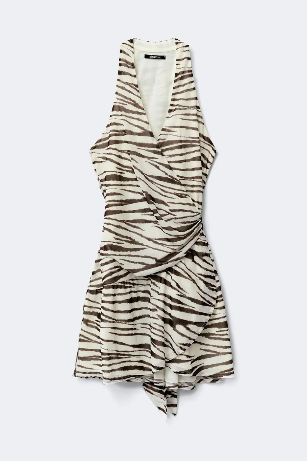 Sheer wrap dress