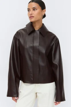 Short pu jacket