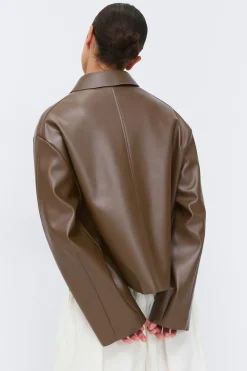 Short pu jacket