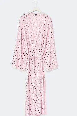 Soft lace loungewear robe
