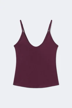 Soft strap yoga singlet