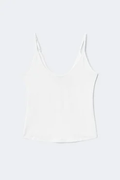 Soft strap yoga singlet