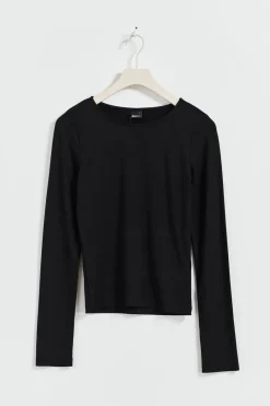Soft touch crew neck top