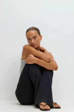 Soft touch folded trouser