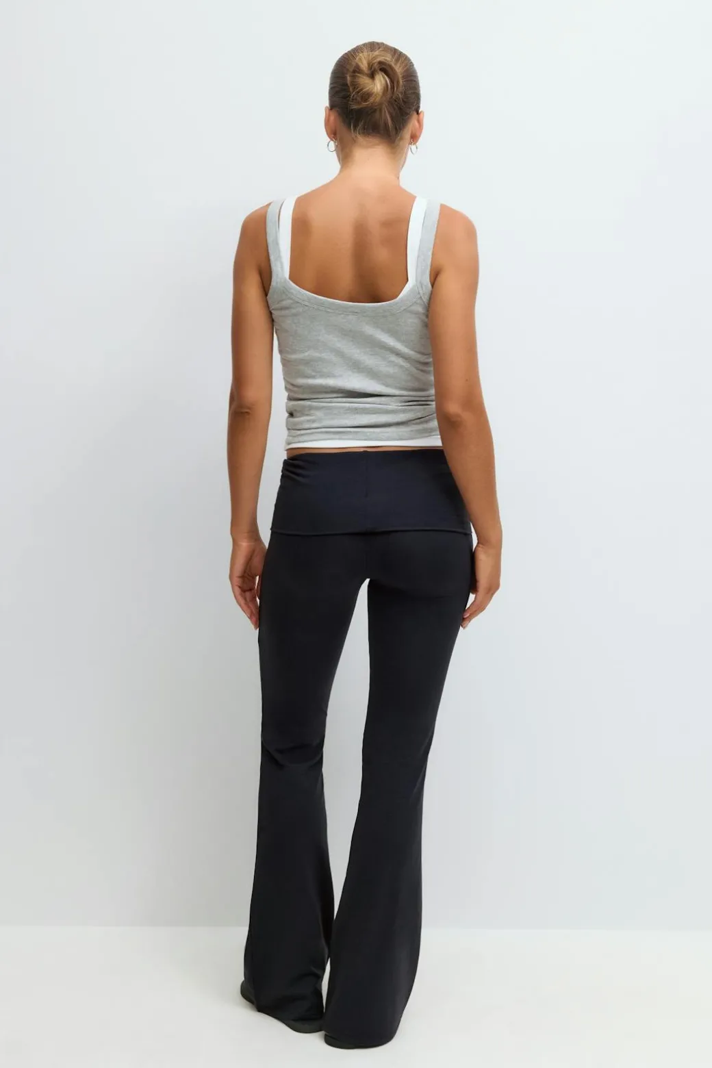 Soft touch folded trouser