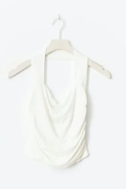 Soft touch halterneck top