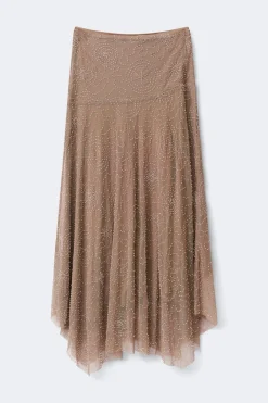Sparkle midi skirt