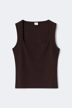 Square neck tank top