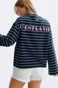 Stripe long sleeve tee