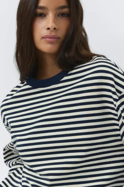 Stripe long sleeve tee