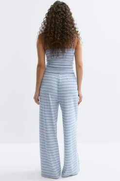 Striped soft trousers