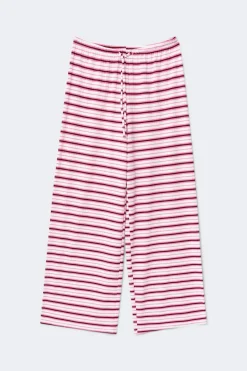 Striped soft trousers