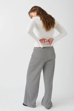 Striped soft trousers