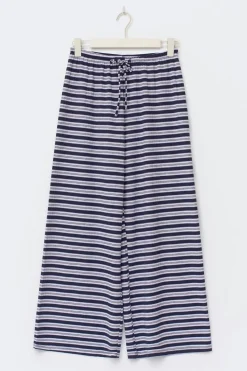 Striped soft trousers