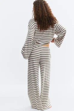 Striped soft trousers