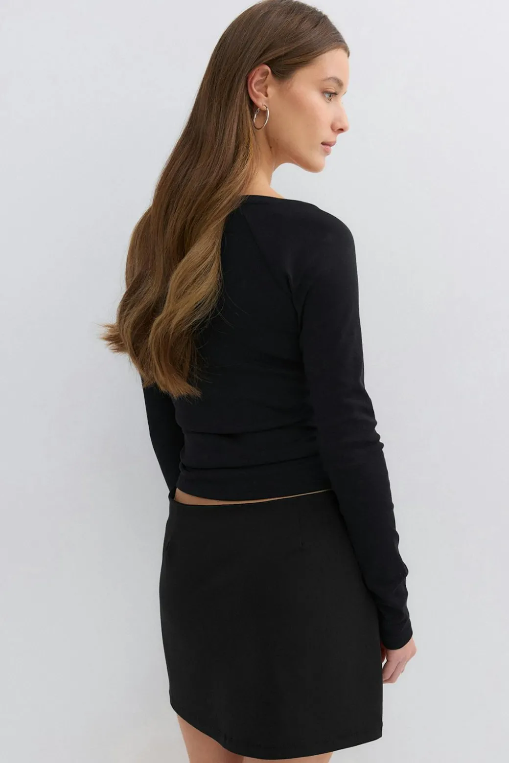 Tailored mini skirt