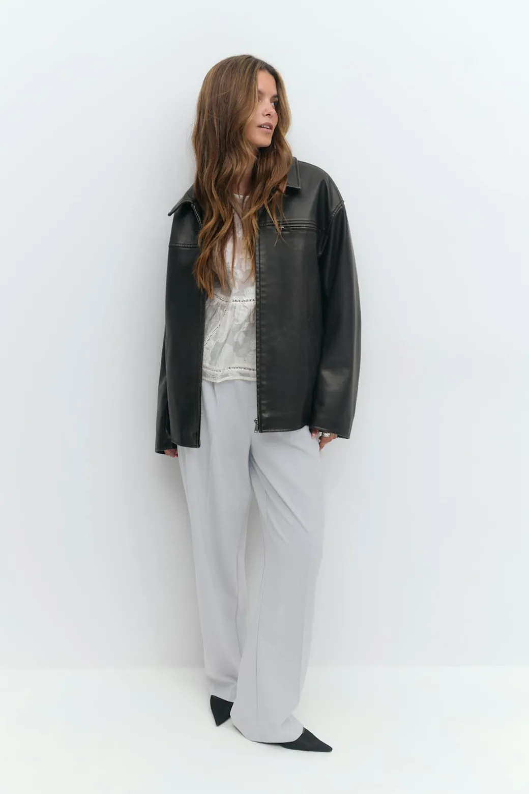 Tailored wide trousers