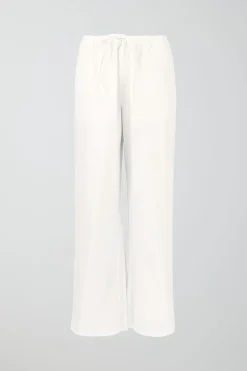 tall linen blend trousers
