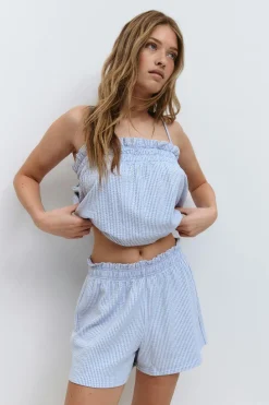 Textured shorts