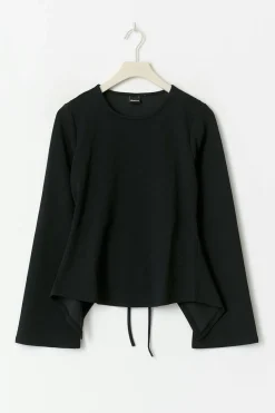 Tie back long sleeve top