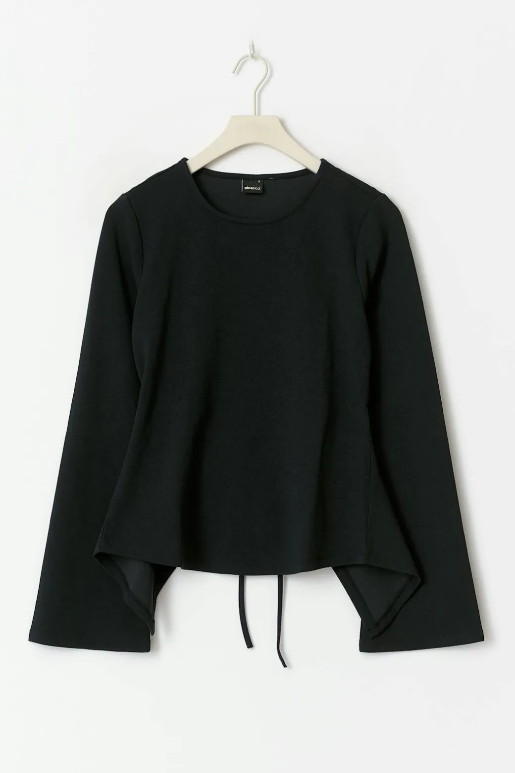 Tie back long sleeve top