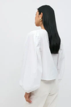 Tie blouse