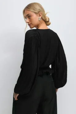 Tie blouse