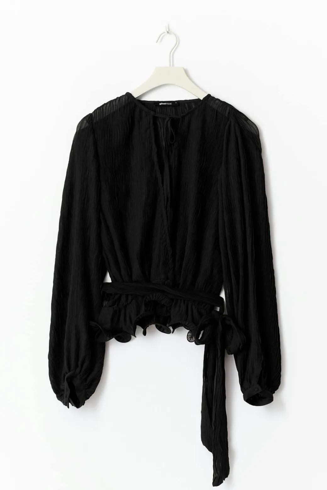 Tie blouse