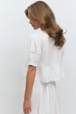 Tie blouse