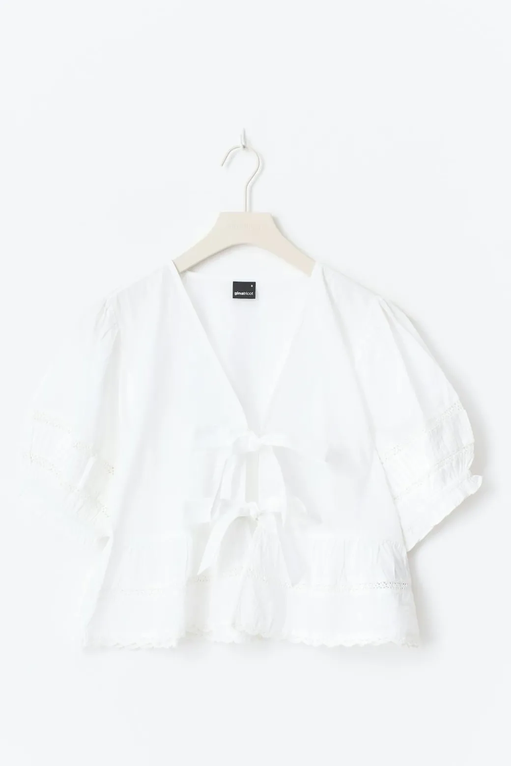 Tie blouse