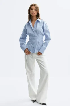 Tie blouse