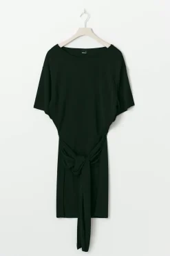 Tie shortsleeve dress