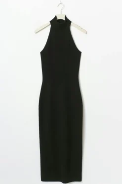 Turtleneck knitted dress