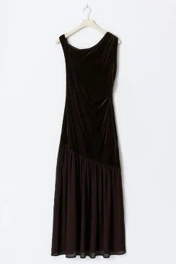 Twisted sheer maxi dress