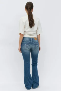 Ultra low bootcut jeans