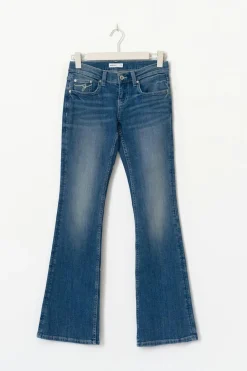 Ultra low bootcut jeans