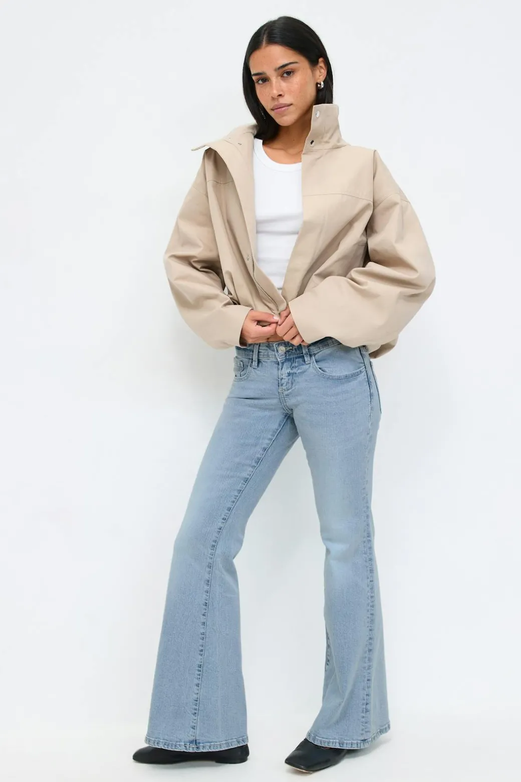 Ultra low flare jeans