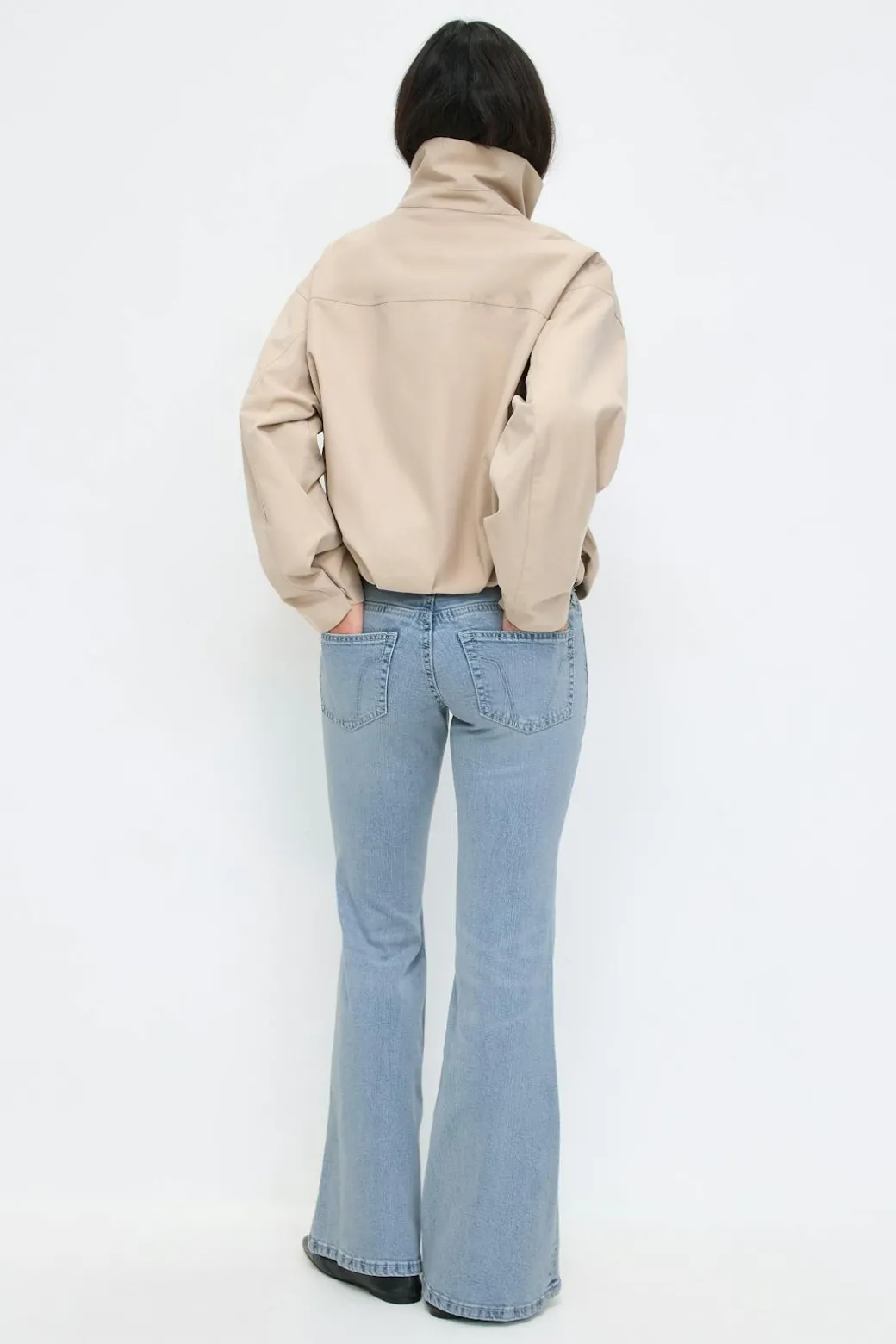 Ultra low flare jeans