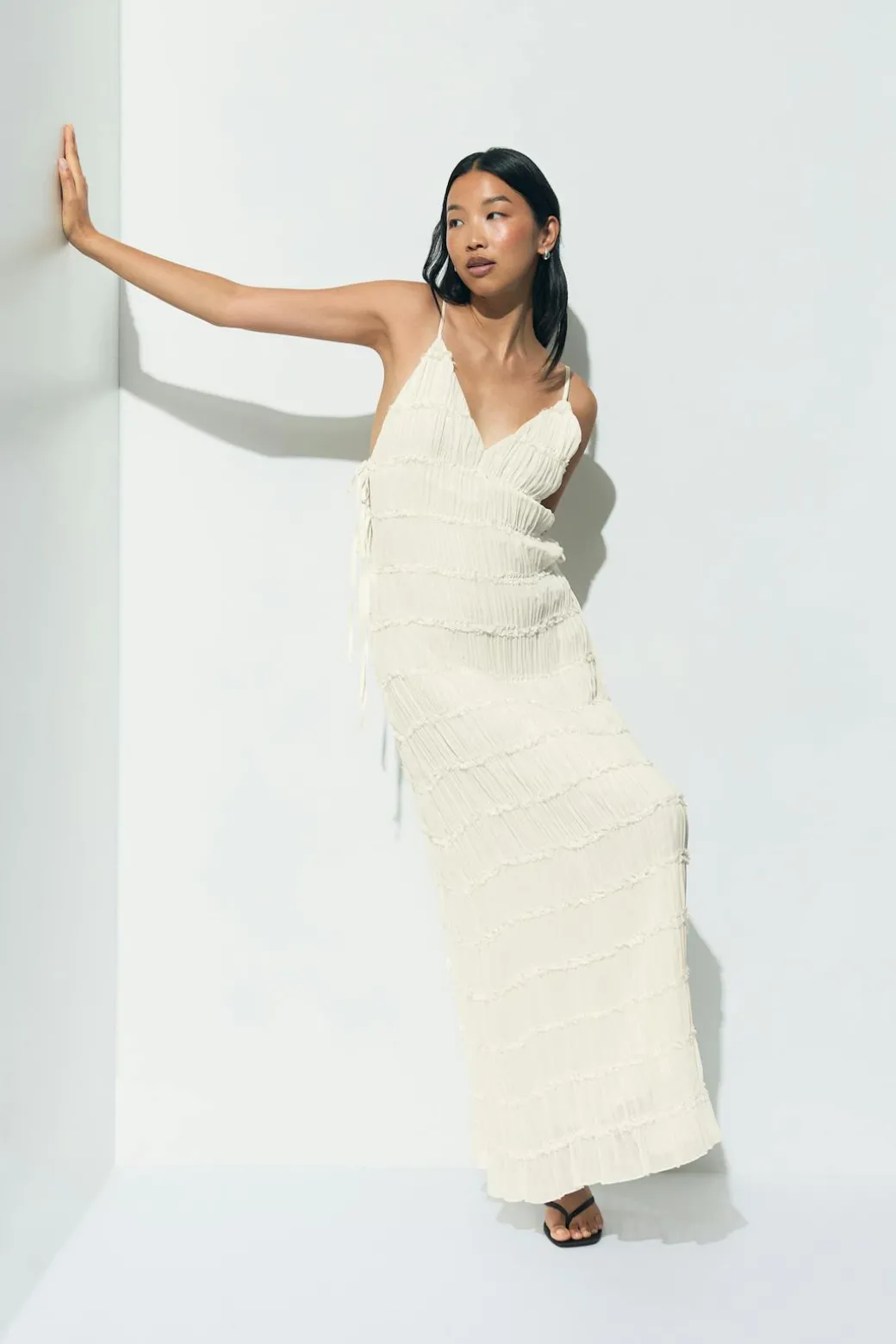 V-neck maxi dress