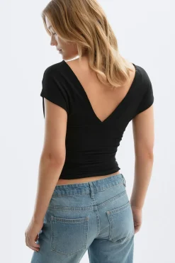 V-neck top