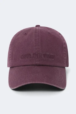 Washed cotton cap