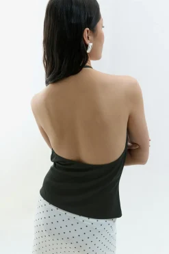 Waterfall neck singlet