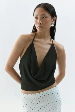 Waterfall neck singlet