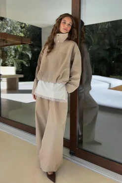 Wide balloon cotton trousers