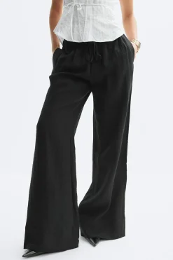 Wide drawstring trousers