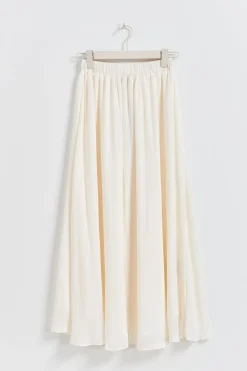 Wide maxi skirt